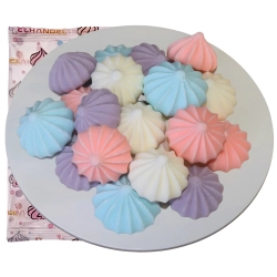 Posypka ozdoby na tort bezy dekoracje urodzinowe kolorowe beziki mix 40g