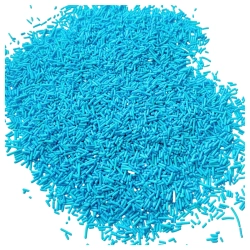 Posypka ozdoby na tort pałeczki niebieskie dekoracje urodzinowe mix 1kg