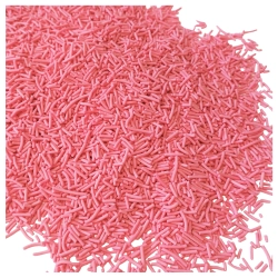 Posypka cukrowa na tort pałeczki różowe ozdoby na tort lody babeczki 1kg