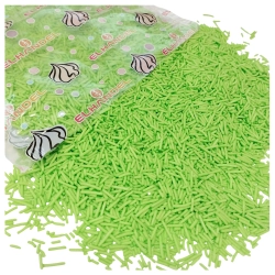 Posypka cukrowa na tort pałeczki zielone ozdoby na tort lody babeczki 1kg