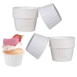Papilotki do muffinek foremki na babeczki dekoracje urodzinowe komunia białe 20 sztuk