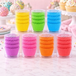 Papilotki do muffinek mini 100szt foremki papierowe do cake pops kolorowe