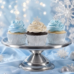 Papilotki do muffinek 60 sztuk foremki na babeczki srebrne dekoracje urodzinowe