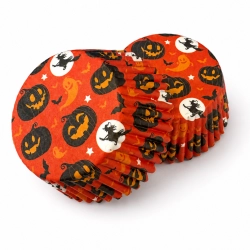 Papilotki do muffinek 50 sztuk foremki na babeczki halloween straszne dynie
