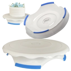 Patera obrotowa na tort talerz obrotowy 28 cm do dekoracji serwowania ciasta