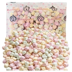 Posypka cukrowa mini pianki marshmallows chrupiące kolorowe na babeczki