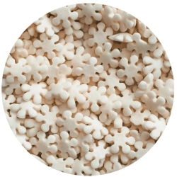 Posypka cukrowa na tort białe śnieżynki płatki śniegu święta Boże Narodzenie 1kg