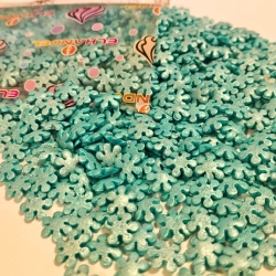 Posypka cukrowa na tort niebieskie perłowe śnieżynki płatki śniegu święta Boże Narodzenie 1kg