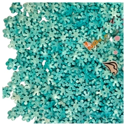 Posypka cukrowa na tort niebieskie perłowe śnieżynki płatki śniegu święta Boże Narodzenie 1kg