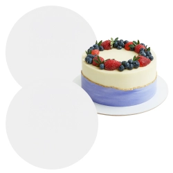 Podkład pod tort okrągły biały 22 cm podkładka pod ciasto sztywny 2 sztuki