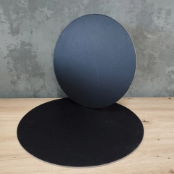 Podkład pod tort okrągły 25cm czarny matowy gładki podkładka na ciasto