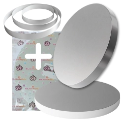 Podkład pod tort styrodur srebrny gruby 20cm