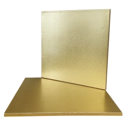 Podkład pod tort 36x36cm gruby złoty podkładka pod tort trwały sztywny kwadratowy