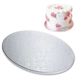 Podkład pod tort 28 cm gruby srebrny podkładka pod tort trwały sztywny