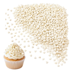 Posypka cukrowa na tort serce serduszka na walentynki białe 1kg