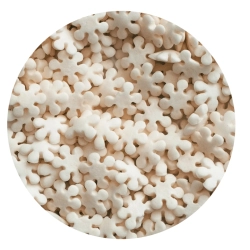 Posypka cukrowa na tort białe śnieżynki płatki śniegu święta Boże Narodzenie 50g