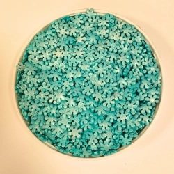 Posypka cukrowa na tort niebieskie śnieżynki święta Boże Narodzenie 50g