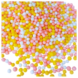 Posypka ozdoby na tort chrupki ryżowe perełki dekoracje urodzinowe mix 50g