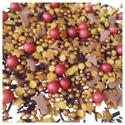 Posypka cukrowa na tort gwiazdki ludzik perełki mix święta Boże Narodzenie 40g