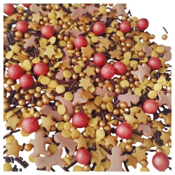 Posypka cukrowa na tort gwiazdki ludzik perełki mix święta Boże Narodzenie 40g