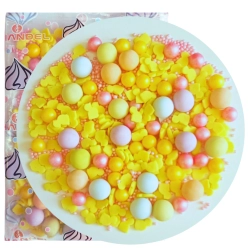 Posypka cukrowa ozdoby na tort perełki maczki kolorowe choco balls kurczaczki jajeczka dekoracje mix Wielkanoc 40g
