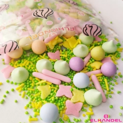 Posypka cukrowa na tort 40g kule czekoladowe dekoracje świąteczne Wielkanoc