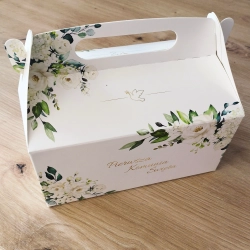 Pudełko na tort ciasto 5 sztuk Pierwsza Komunia Święta karton ozdobny z rączką opakowanie