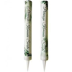 Raca na tort 2 sztuki fontanna tortowa napis Pierwsza Komunia Święta dekoracje komunijne 12 cm