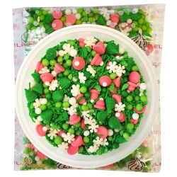 Posypka cukrowa na tort choinka płatki śniegu mix święta Boże Narodzenie 50g