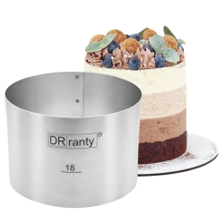Opaska rant stały obręcz do tortu ciasta forma średnica 18cm wysokość 12cm Dorosiowe Ranty