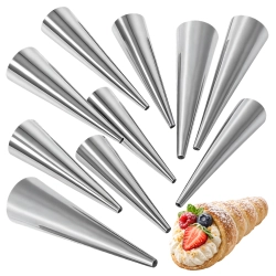 Foremki do rurek 10 sztuk forma do pieczenia duże rurki do kremu 12 cm