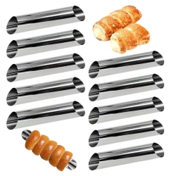 Foremki do rurek cannoli forma rurki do kremu ciastek 12,5 cm 10 szt