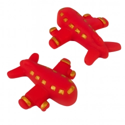 Figurka cukrowa na tort samoloty na roczek baby shower urodziny czerwony 2 szt