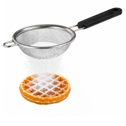 Sitko kuchenne małe cedzak do cukru pudru cynamonu herbaty 8cm