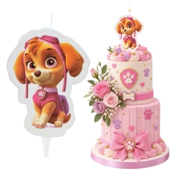 Świeczka na tort Skye 2D Paw Psi Patrol figurka urodzinowa party dekoracja