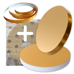 Podkład pod tort styrodur złoty gruby 18cm
