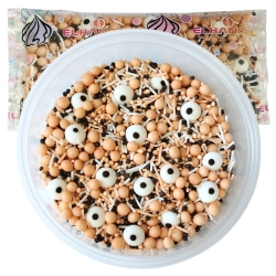 Posypka na tort oczy perełki mix dekoracje halloween na babeczki ozdoby na tort 50g