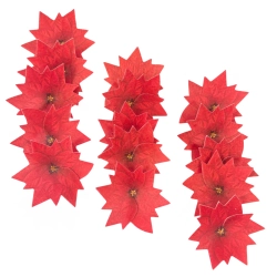 Dekoracje waflowe Gwiazda Betlejemska opłatek święta Boże Narodzenie 30 sztuk