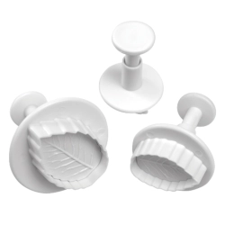 Wykrawacz do lukru w kształcie liści 3 szt