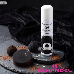 Barwnik spożywczy 100ml jadalny zamsz w spray czarny ozdoby velvet i rękaw cukierniczy