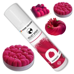 Barwnik spożywczy zamsz w sprayu różowy jadalny ozdoby velvet 100ml