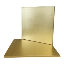 Podkład pod tort 45x45cm gruby złoty podkładka pod tort trwały sztywny kwadratowy