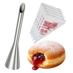 Tylka do nadziewania pączków babeczek 5x rękaw ciastek szpryca dekorator