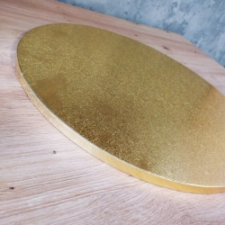 Podkład pod tort 36 cm gruby złoty podkładka pod tort trwały sztywny