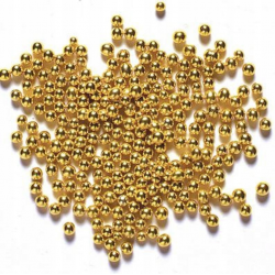 Posypka cukrowa perełki złote miękkie 4 mm 25 g