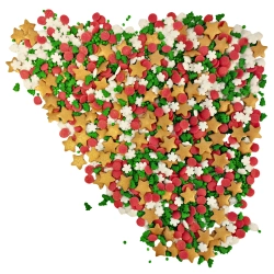 Posypka cukrowa na tort Boże Narodzenie choinka maczki gwiazdki dekoracja święta mix 1kg