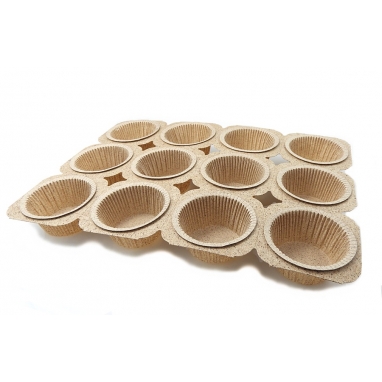 Foremki ekologiczne papierowe muffinki do babeczek 12 sztuk