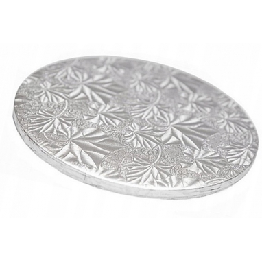 Podkład srebrny pod tort gruby wzór 27,5 cm