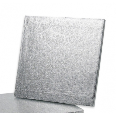 Podkład kwadratowy pod tort srebrny 50,8 cm