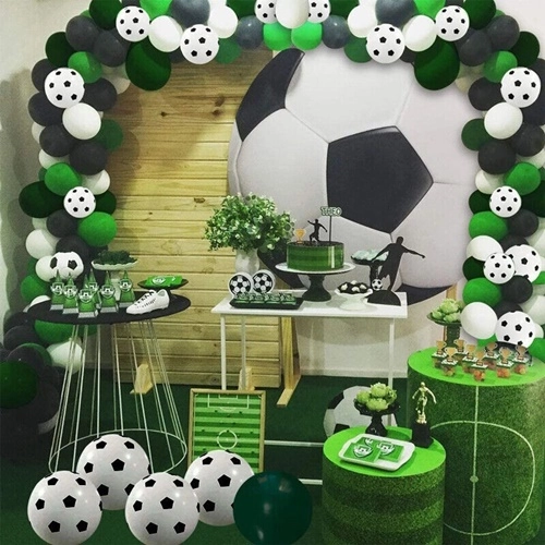 Balony lateksowe dekoracja urodziny piłka nożna 6szt